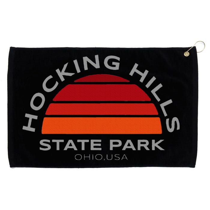 Hocking Hills Park Vintage Sunset Grommeted Golf Towel