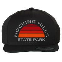 Hocking Hills Park Vintage Sunset Wool Snapback Cap