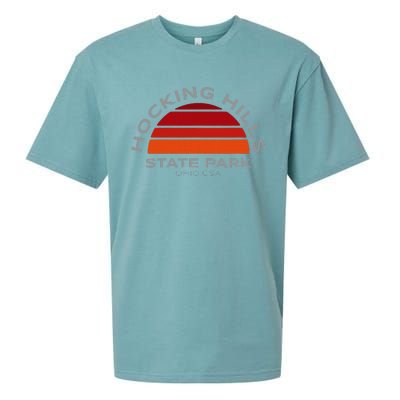 Hocking Hills Park Vintage Sunset Sueded Cloud Jersey T-Shirt