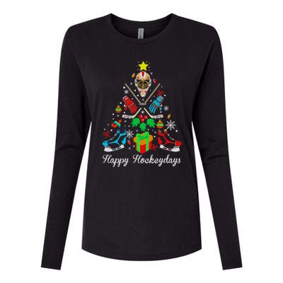 Happy Hockeydays Players With Gift Box A Wonderful Christmas Womens Cotton Relaxed Long Sleeve T-Shirt