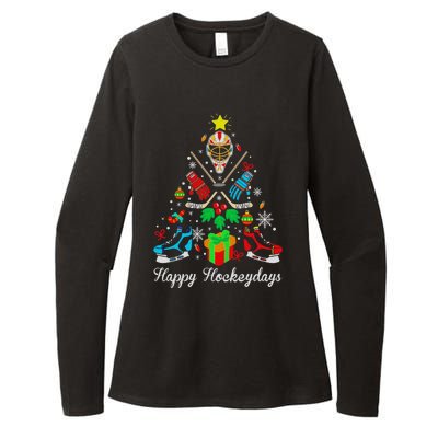 Happy Hockeydays Players With Gift Box A Wonderful Christmas Womens CVC Long Sleeve Shirt