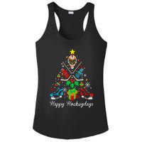 Happy Hockeydays Players With Gift Box A Wonderful Christmas Ladies PosiCharge Competitor Racerback Tank