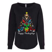 Happy Hockeydays Players With Gift Box A Wonderful Christmas Womens California Wash Sweatshirt