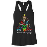 Happy Hockeydays Players With Gift Box A Wonderful Christmas Women's Racerback Tank