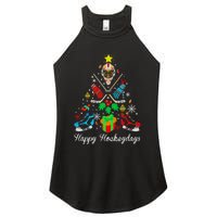 Happy Hockeydays Players With Gift Box A Wonderful Christmas Women's Perfect Tri Rocker Tank