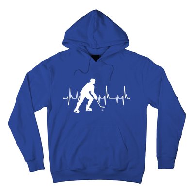 Hockey Heartbeat Pulse Funny Hockey Cute Gift Hoodie