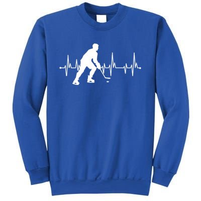 Hockey Heartbeat Pulse Funny Hockey Cute Gift Sweatshirt