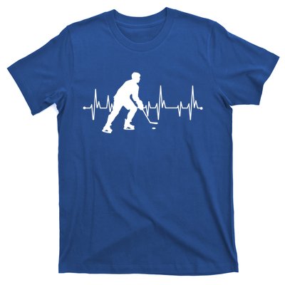 Hockey Heartbeat Pulse Funny Hockey Cute Gift T-Shirt