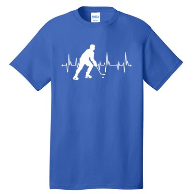 Hockey Heartbeat Pulse Funny Hockey Cute Gift Tall T-Shirt