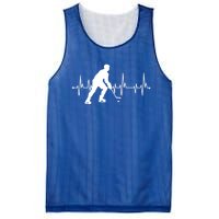 Hockey Heartbeat Pulse Funny Hockey Cute Gift Mesh Reversible Basketball Jersey Tank