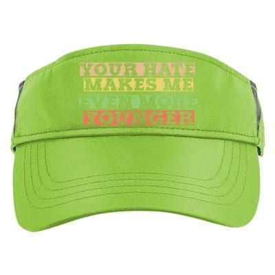 Hate Hater Positiv Stay Strong Gift Adult Drive Performance Visor