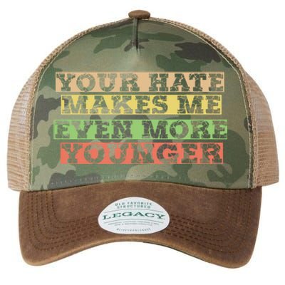 Hate Hater Positiv Stay Strong Gift Legacy Tie Dye Trucker Hat