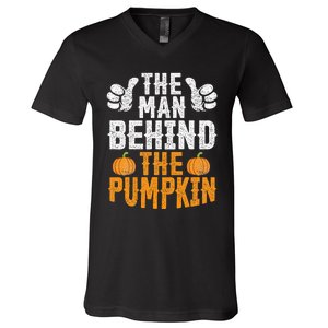 Hilarious Halloween Pumpkin Enthusiast for Dads and Husbands V-Neck T-Shirt