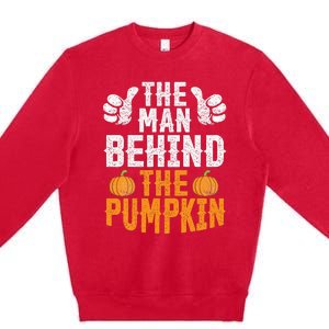 Hilarious Halloween Pumpkin Enthusiast for Dads and Husbands Premium Crewneck Sweatshirt