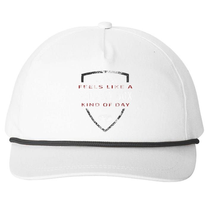 Hockey Hockey Player Fan Funny Hockey Snapback Five-Panel Rope Hat