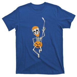 Halloween Hockey Player Skeleton Ice Hockey Lovers Costume Meaningful Gift T-Shirt