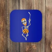 Halloween Hockey Player Skeleton Ice Hockey Lovers Costume Meaningful Gift Coaster