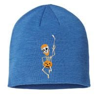 Halloween Hockey Player Skeleton Ice Hockey Lovers Costume Meaningful Gift Sustainable Beanie