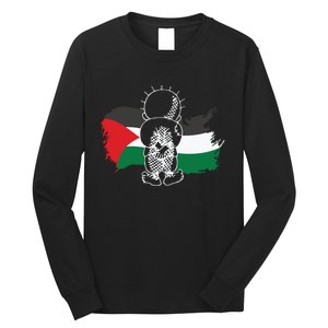 Hanzala Hanzala Palestine Care About Human Rights Freedom Palestine Long Sleeve Shirt