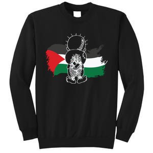 Hanzala Hanzala Palestine Care About Human Rights Freedom Palestine Sweatshirt