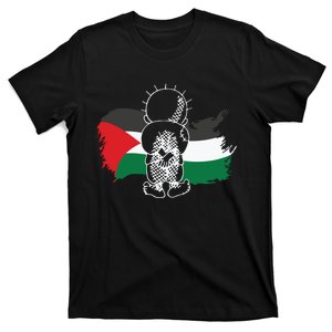 Hanzala Hanzala Palestine Care About Human Rights Freedom Palestine T-Shirt