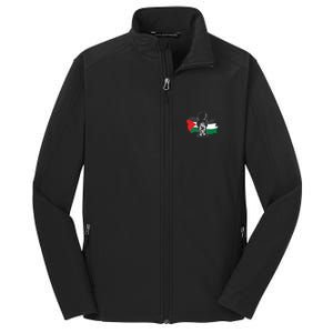 Hanzala Hanzala Palestine Care About Human Rights Freedom Palestine Core Soft Shell Jacket