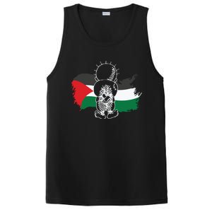 Hanzala Hanzala Palestine Care About Human Rights Freedom Palestine PosiCharge Competitor Tank