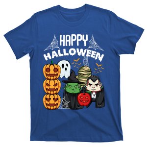 Happy Halloween Pumpkins Ghost Vampire Mummy Witch Bat Great Gift T-Shirt