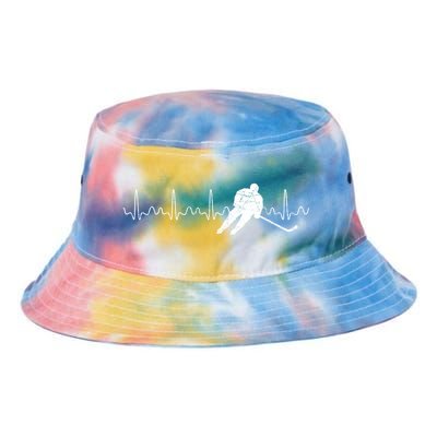 Heartbeat Hockey Player Goalie Sports Athlete Ice Hockey Cool Gift Tie Dye Newport Bucket Hat