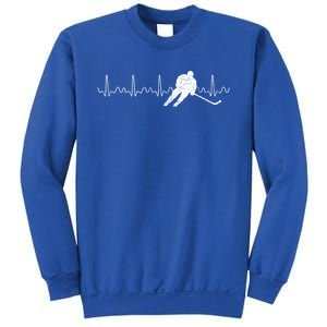 Heartbeat Hockey Player Goalie Sports Athlete Ice Hockey Cool Gift Sweatshirt