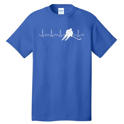 Heartbeat Hockey Player Goalie Sports Athlete Ice Hockey Cool Gift Tall T-Shirt