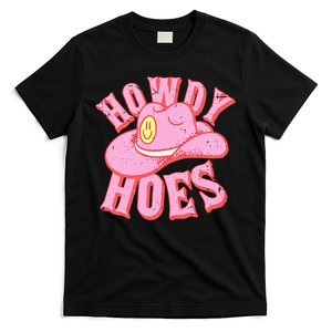 Howdy Hoes Pink Retro Funny Cowboy Cowgirl Western T-Shirt