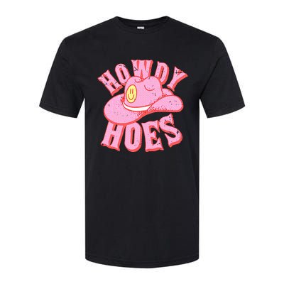 Howdy Hoes Pink Retro Funny Cowboy Cowgirl Western Softstyle CVC T-Shirt