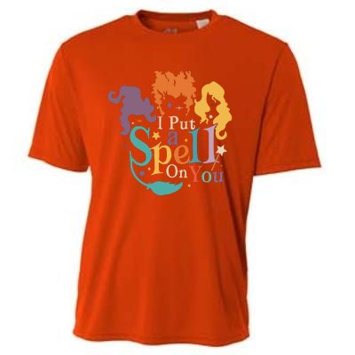 Halloween Hocus Pocus I Put A Spell On You Sanderson Sisters Cooling Performance Crew T-Shirt