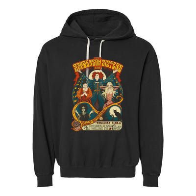 Halloween Hocus Pocus Sanderson Sisters Garment-Dyed Fleece Hoodie