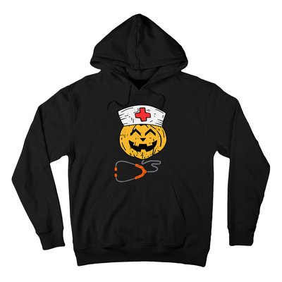 Happy Halloween Pumpkin Nurse Nursing Funny Halloween nurse Hoodie