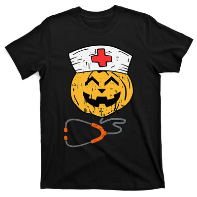 Happy Halloween Pumpkin Nurse Nursing Funny Halloween nurse T-Shirt