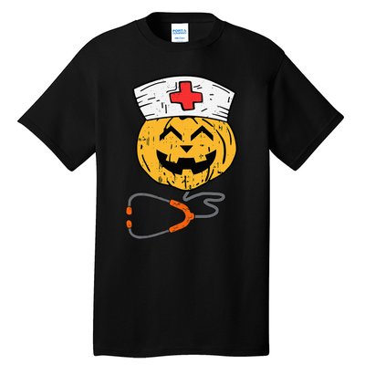 Happy Halloween Pumpkin Nurse Nursing Funny Halloween nurse Tall T-Shirt