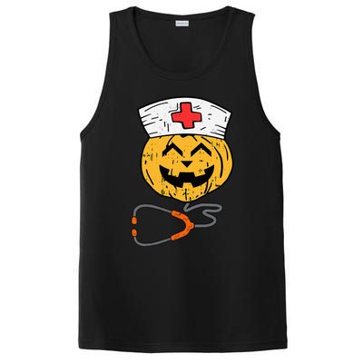 Happy Halloween Pumpkin Nurse Nursing Funny Halloween nurse PosiCharge Competitor Tank