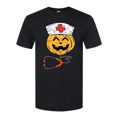 Happy Halloween Pumpkin Nurse Nursing Funny Halloween nurse Softstyle CVC T-Shirt