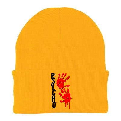 Halloween Horror Psycho Hand Prints Knit Cap Winter Beanie