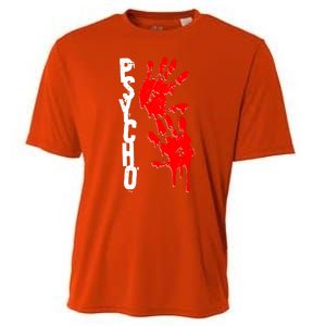 Halloween Horror Psycho Hand Prints Cooling Performance Crew T-Shirt