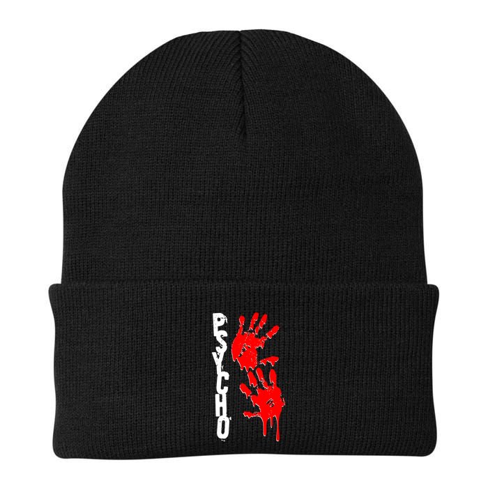 Halloween Horror Psycho Hand Prints Beanie