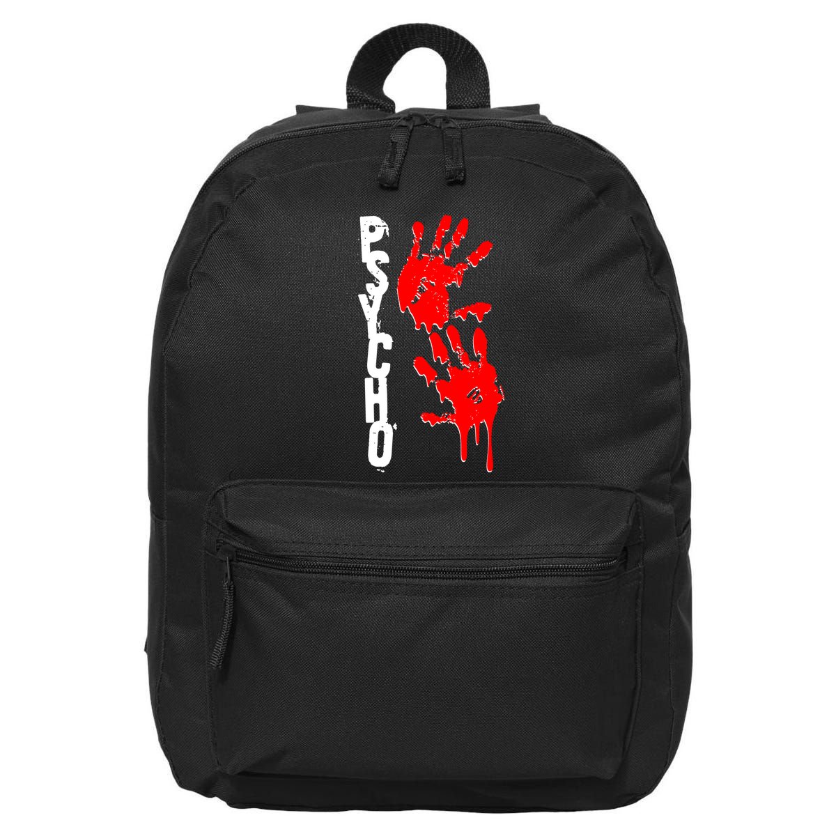 Halloween Horror Psycho Hand Prints 16 in Basic Backpack