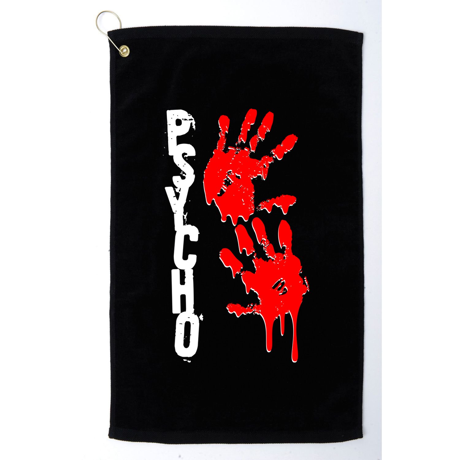 Halloween Horror Psycho Hand Prints Golf Towel