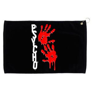 Halloween Horror Psycho Hand Prints Grommeted Golf Towel