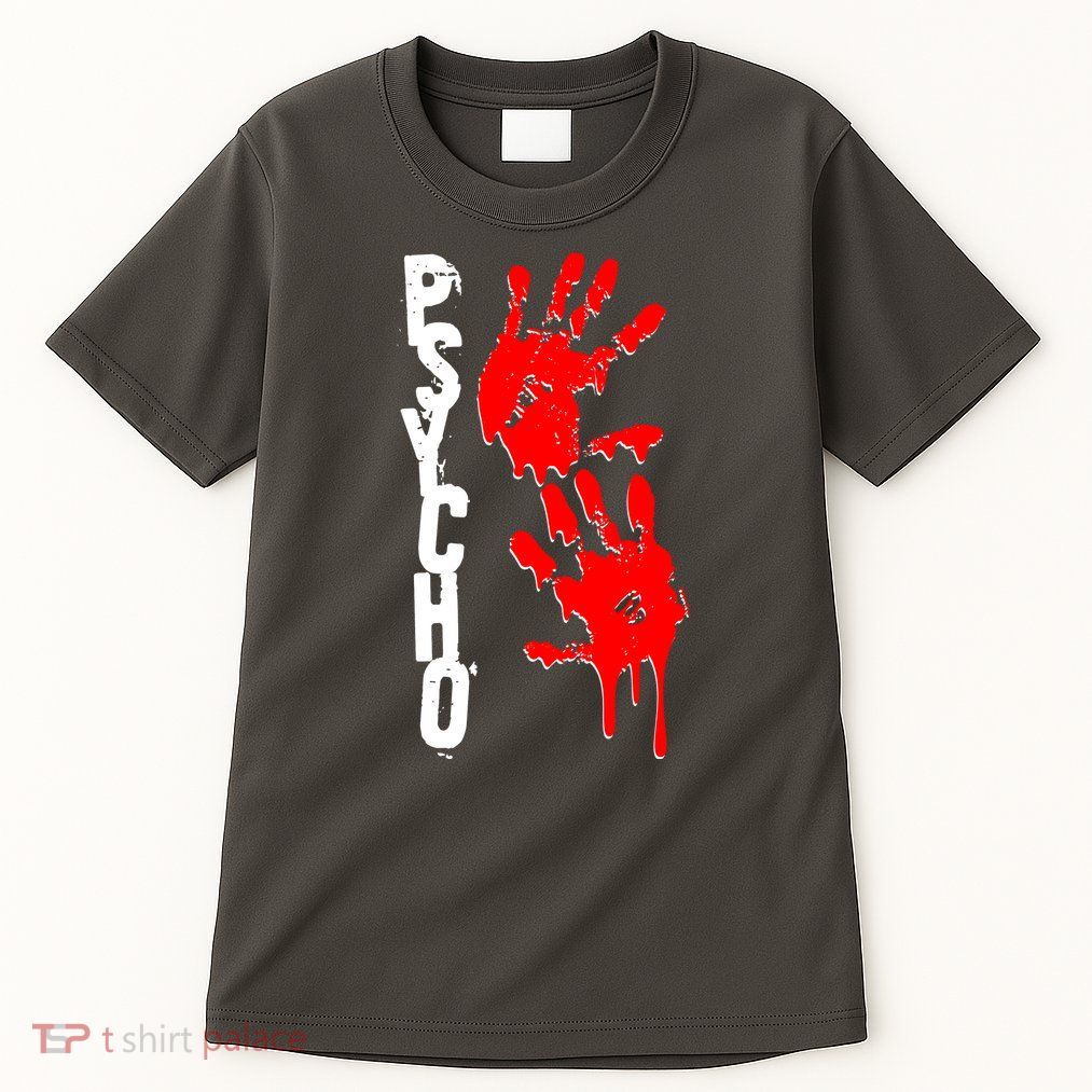Halloween Horror Psycho Hand Prints Tall T-Shirt