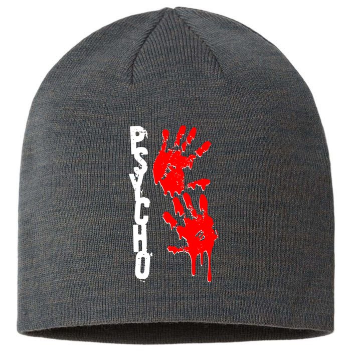 Halloween Horror Psycho Hand Prints Sustainable Beanie