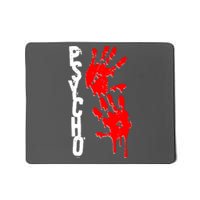 Halloween Horror Psycho Hand Prints Mousepad