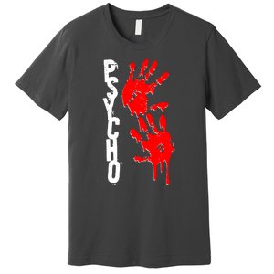 Halloween Horror Psycho Hand Prints Premium T-Shirt